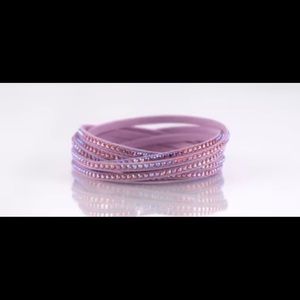 Touchstone Crystal by Swarovski wrap-Star bracelet Blossom pink BNIB